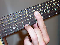 e flat major 7 guitar chord